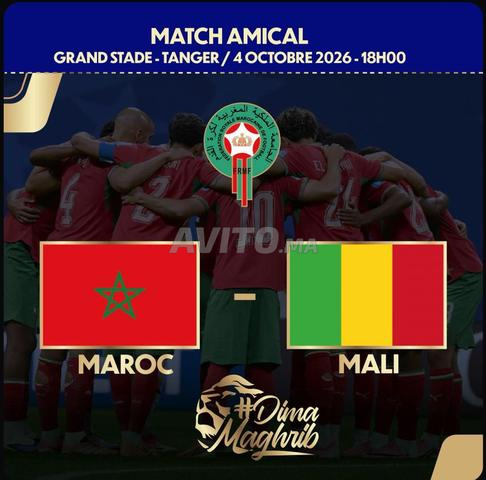 Match Maroc Mali - 4 billets catégorie 1 à vendre