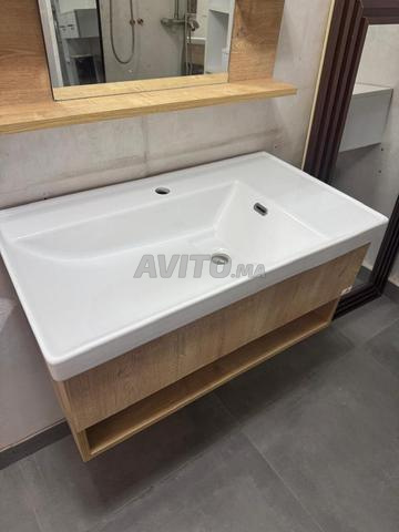 Meuble de salle de bain en bois - 2