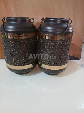 فانوسان مزخرفان للشمع ديكور - 2