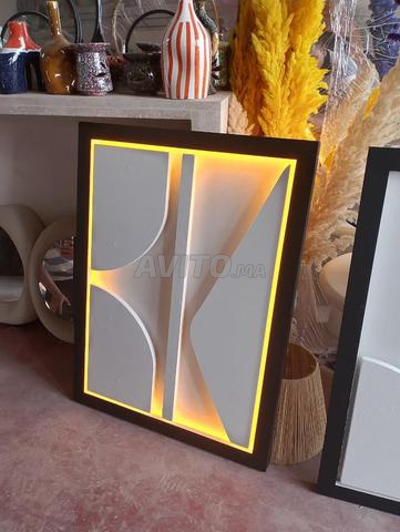 لوحة ثلاثية الأبعاد بإضاءة LED - 2