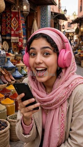 Casque Bluetooth P9 - 2 pour 229DH - Noir & Rose