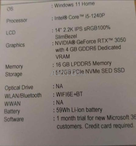 حاسوب ألعاب Acer Swift X RTX 3050 16 جيجا - 2