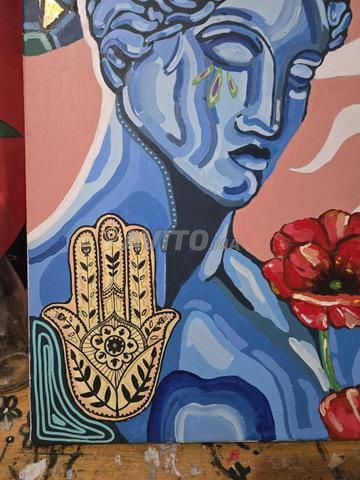 Tableau d'art marocain authentique peint à la main - 2