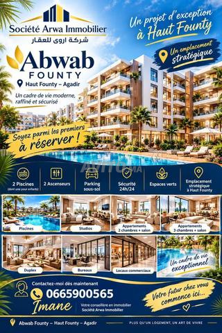 Appartements avec deux piscines en construction à Fonti العليا