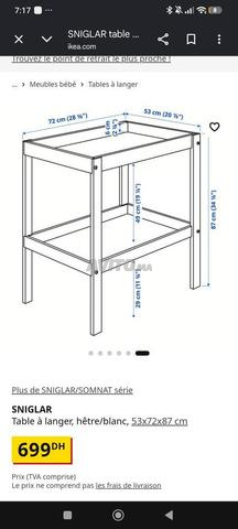 Table à langer avec matelas gonflable - 2