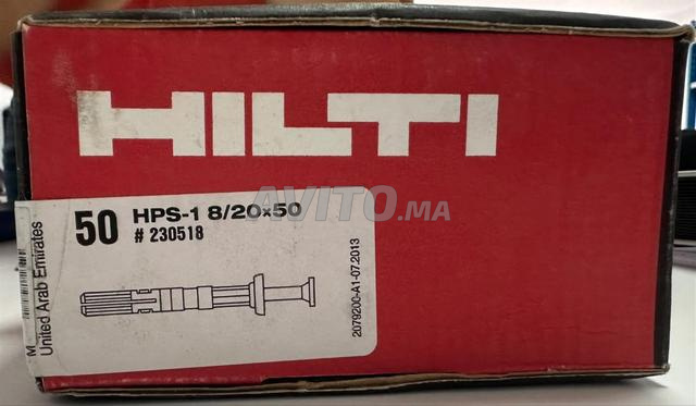 Chevilles HILTI HPS-1 8/20×50 Boîte 50 pièces - 2