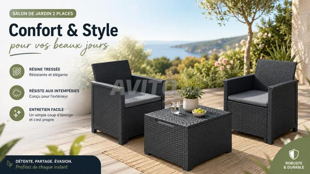 Bistro Luxe Set - 3 Pièces - Terrasse & Jardins - 2