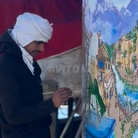 Art de peinture sur mur, verre et papier pour décoration - 2