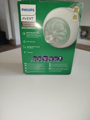 Kit de deux biberons Avent Philips neuf en verre - 2