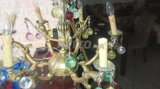 ثريا من النحاس الخالص وكرات كريستال مورانو - 2