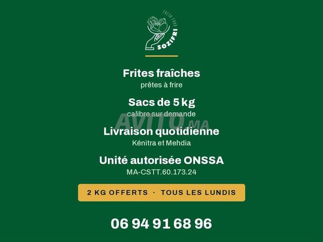 Frites fraîches restaurants