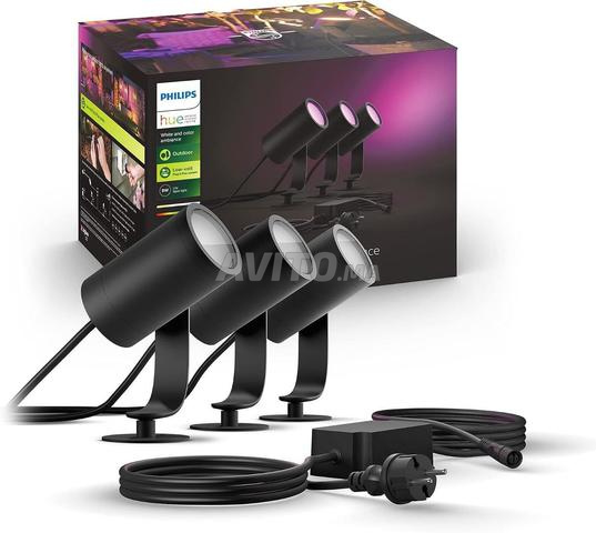 Philips Hue Lily – Lot de 3 spots LED d'extérieur