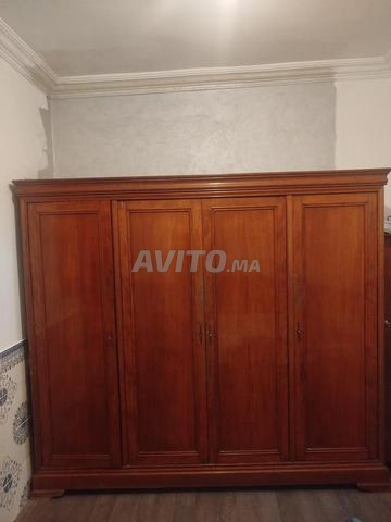 Armoire ancienne en bois de chêne/chok – 4 portes - 2