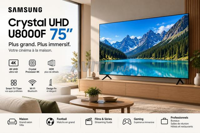 Samsung 75 Pouces U8000F Smart TV 4K – Neuf | Fès