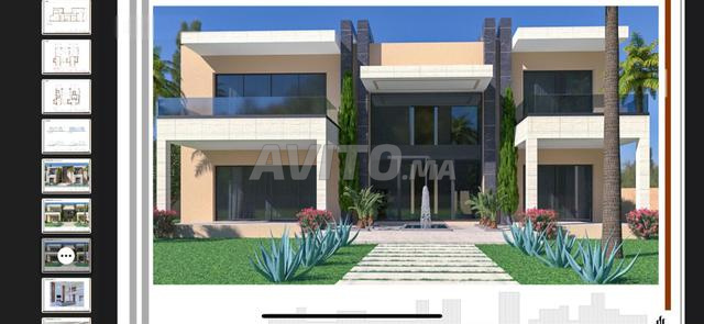 فيلا شبه مكتملة مع جناح إمبراطوري مطلة على الأطلس