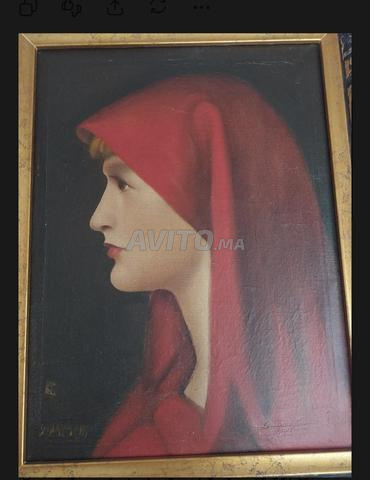 Tableau de la femme au voile rouge - 2