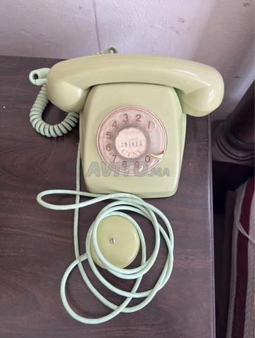 Téléphone ancien à cadran rotatif 1930 📞📺 (Pièce de collection)