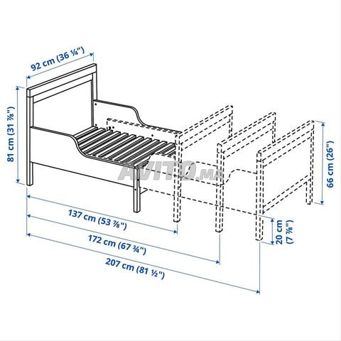 Lit extensible Ikea enfant