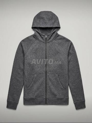 Veste Sweat à Capuche Gris - 2