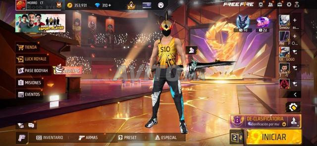 Compte Free Fire à vendre - 2