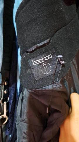 معطف BOOHOO أسود بغطاء رأس - مبطن ودافئ - 2