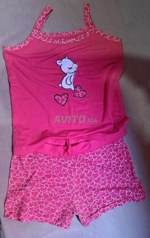 Pyjama Femme 2 Pièces Rose à Cœurs - 2