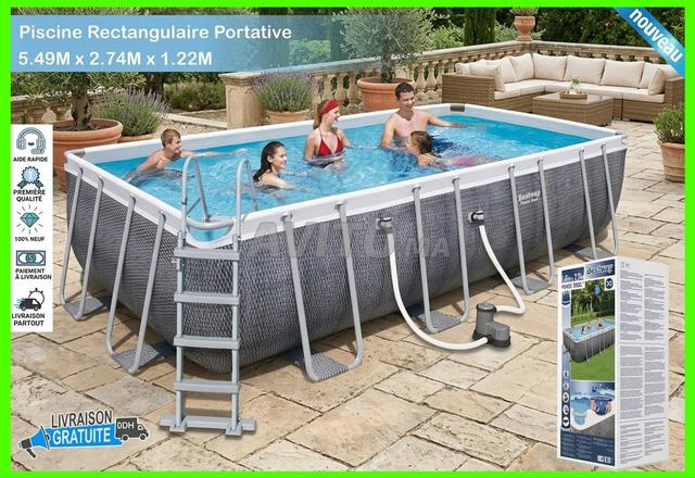 Grande Piscine Tubulaire 5.49 x 2.74 x 1.22 M Rotin - 2