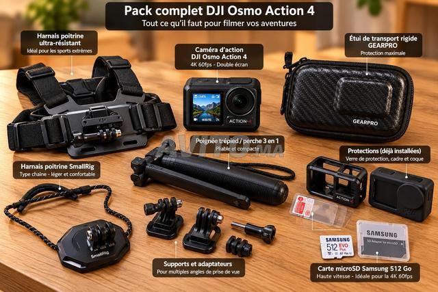 DJI Osmo Action 4 & Pack Complet 512Go - 2