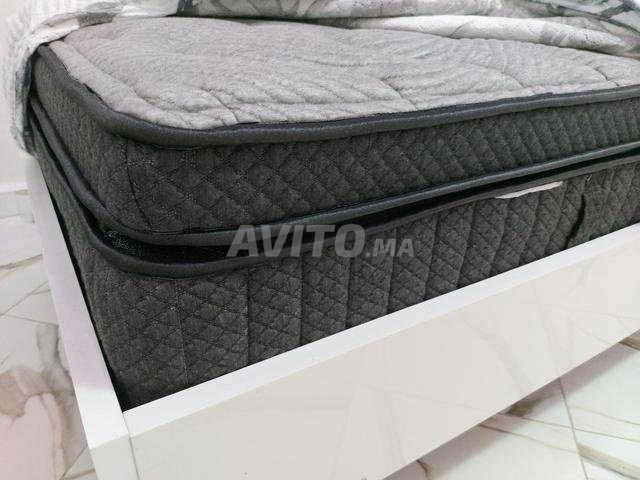 Lit 1 personne avec matelas - 90x200