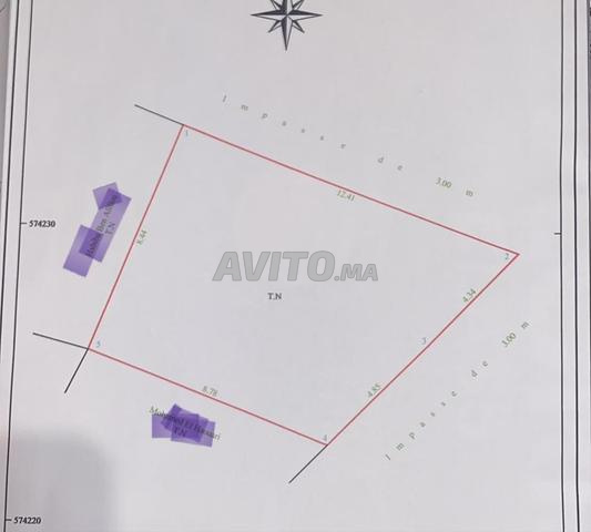 Terrain à vendre dans le quartier Al Herarch, région de Tanger Balia