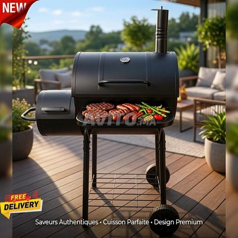 Barbecue Charbon Fumoir Avec Cendre -L- - 2