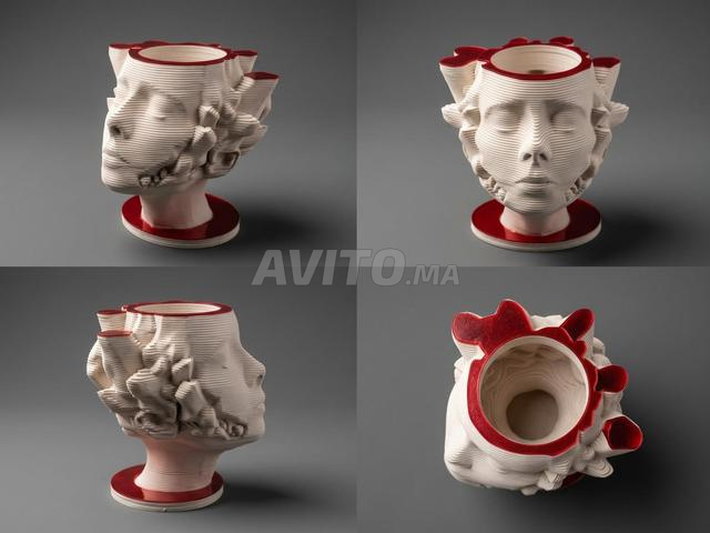 ORÉA RAAG - Vase visage sculptural - 2