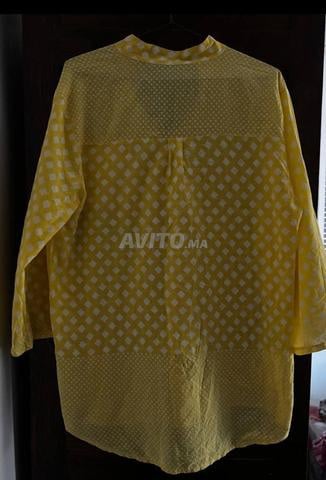 chemise jaune à carreaux  - 2