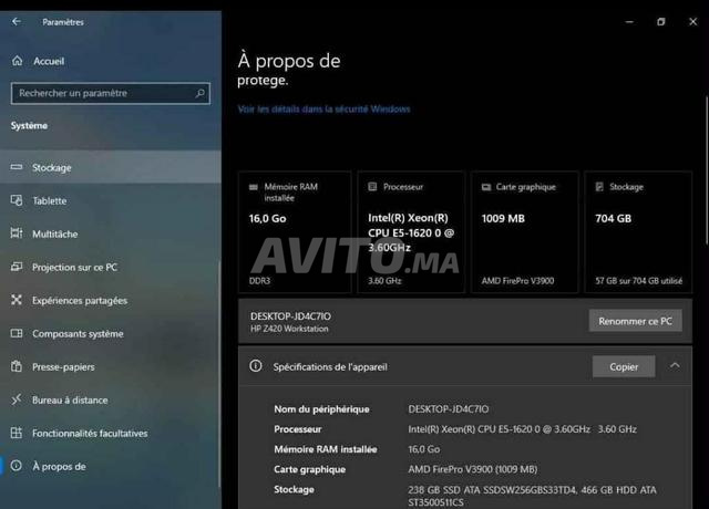 Station de travail HP Z420 - 2