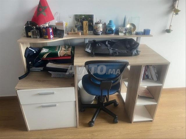 Lit matelas et bureau pour enfant - 2