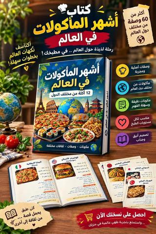 كتاب لمكونات أشهر مأكولات العالم - 2