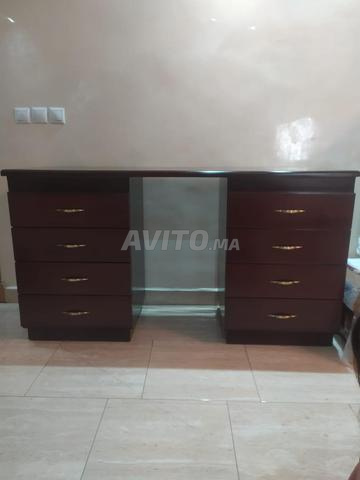 Coiffeuse ou bureau en bois lettres - 2