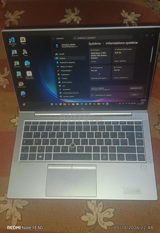 HP EliteBook 845 G7 - Ryzen 5 PRO 8Go / 256Go SSD