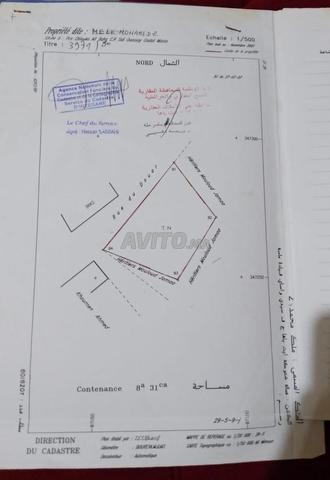 Terrain titré à Sidi Wassay 831m²