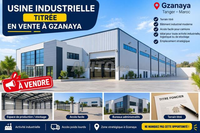 Opportunité en or Usine industrielle vente Gzenaya