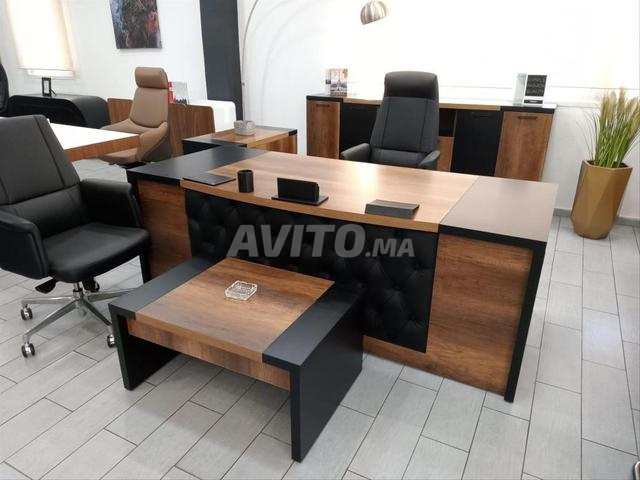 Bureau en Bois Moderne, Solide & Pratique - 2