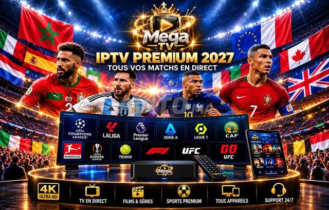 خادم IPTV VIP 4K بدون انقطاع - خاص بالمباريات