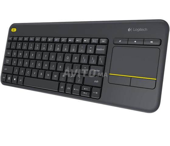 Logitech K400 Plus Clavier sans fil tactile (Noir) - 2