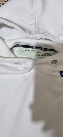 هودي أوف وايت أبيض أصلي، مقاس XXL ~ XL - 2