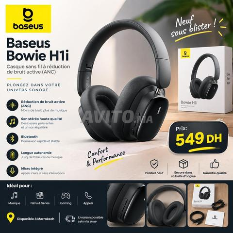 Casque Baseus Bowie H1i ANC Bluetooth – Neuf - 2