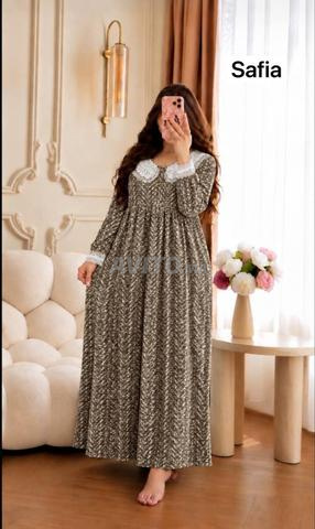 بيجامة طويلة أنيقة ثوب مبرة - 2