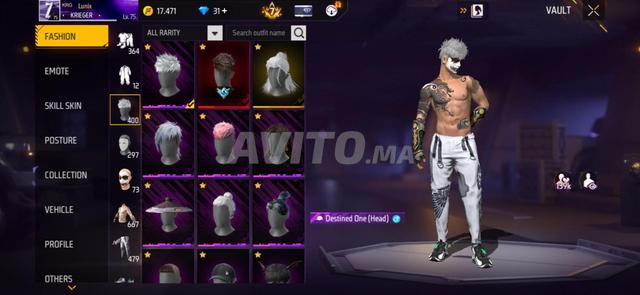 Compte Free Fire à vendre - 2