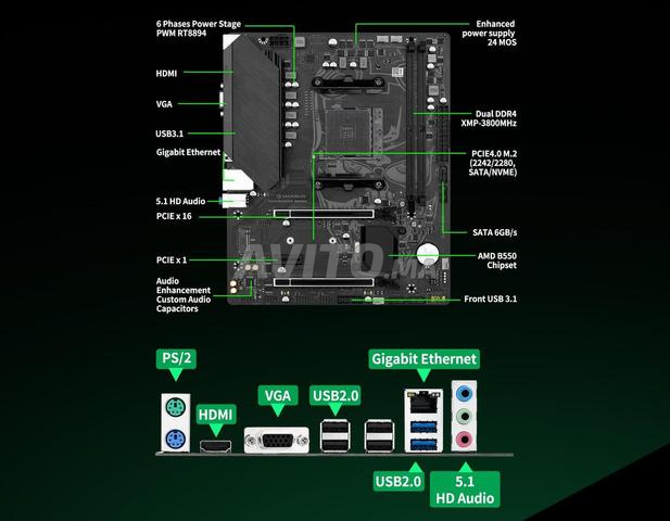 Carte mère Maxsun B550M - 2
