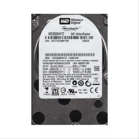 قرص صلب WD VelociRaptor 250 جيجا 2.5 بوصة 10000 دورة في الدقيقة