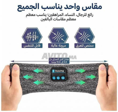 Bandeau 3 en 1 (écouteurs Bluetooth et masque de sommeil) - 2